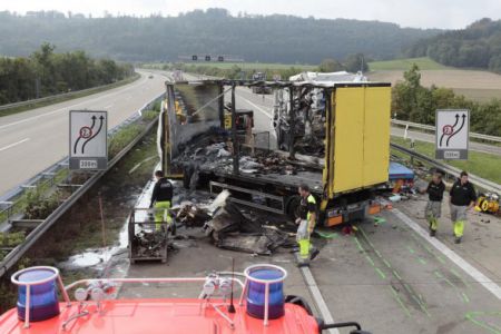 Schwertransportunfall Agnesbergtunnel
