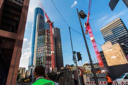 Turmdrehkranunfall Frankfurt