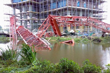 Turmdrehkranunfall Rotterdam